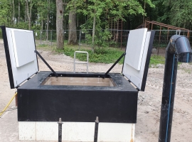 Hatches in Paneltim Panels on concrete tanks