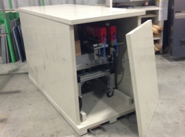 Machine transport box from Paneltim plastic sandwich panels